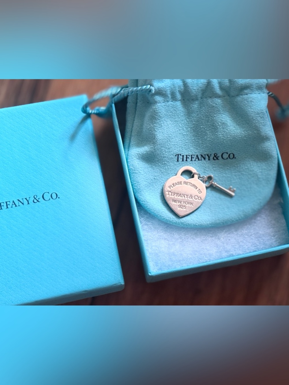 NWT - Tiffany & Co. “Return to Tiffany” Heart Tag w/Key Sterling Silver (Medium)